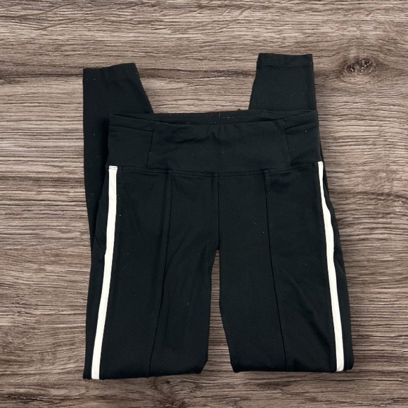 Athleta Metro 7/8 Tight Black Side Stripe Sz: XS - Picture 1 of 12